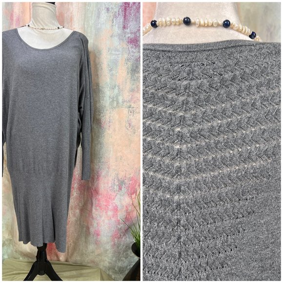 Yessica Dresses Yessica Beautiful Knitted Dress With Spacy Top Part And Smaller Skirt Part